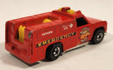 1986 Hot Wheels Workhorses Rescue Ranger Red Fire Truck Die Cast Toy Car Vehicle - Yellow lights
