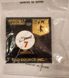 1990 PSI Pro Source Inc. MLB #7 Kevin Mitchell San Francisco Giants Metal Lapel Pin New On Card in Bag