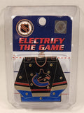 NHL Electrify The Game Vancouver Canucks Jersey Shaped Light Up Pin New in Package