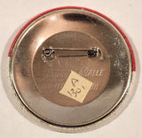 Ask Me About Our Film Special! Red and White 2 1/4" Round Button Pin