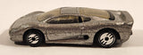 1993 Hot Wheels Street Beasts Jaguar XJ220 Metalflake Silver Die Cast Toy Car Vehicle