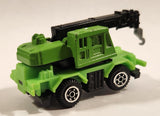 Yatming Style Crane Truck Green Die Cast Toy Car Vehicle