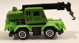 Yatming Style Crane Truck Green Die Cast Toy Car Vehicle