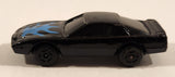 Unknown Brand Black Car with Blue Flames On The Hood Die Cast Toy Car Vehicle