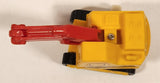 Trencher Excavator Wind Up Yellow and Red Die Cast Toy Construction Vehicle with Rubber Tracks