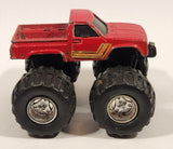 1986 Soma Monster Truck Lifted Toyota or Datsun Red Die Cast Toy Car Vehicle