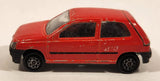 Majorette No. 270 Renault Clio Red 1/43 Scale Die Cast Toy Car Vehicle with Opening Hatch