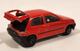Majorette No. 270 Renault Clio Red 1/43 Scale Die Cast Toy Car Vehicle with Opening Hatch