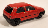 Majorette No. 270 Renault Clio Red 1/43 Scale Die Cast Toy Car Vehicle with Opening Hatch