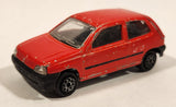 Majorette No. 270 Renault Clio Red 1/43 Scale Die Cast Toy Car Vehicle with Opening Hatch