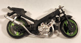 Unknown Brand Black and Green Plastic Toy Motor Cycle