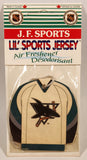 J. F. Sports Lil' Sports Jersey Hanging Car Air Freshener Desodorisant San Jose Sharks New in Package