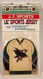 J. F. Sports Lil' Sports Jersey Hanging Car Air Freshener Desodorisant San Jose Sharks New in Package
