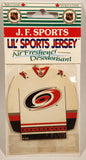 J. F. Sports Lil' Sports Jersey Hanging Car Air Freshener Desodorisant Carolina Hurricanes White New in Package
