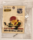 J. F. Sports Lil' Sports Brat NHL New Jersey Devils Hockey Player Enamel Metal Lapel Pin New in Bag