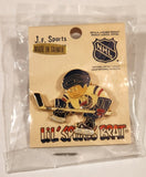 J. F. Sports Lil' Sports Brat NHL New York Islanders Hockey Player Enamel Metal Lapel Pin New in Bag