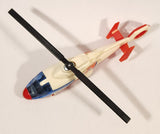 Majorette No. 322 Dauphin 2 SA 365 Coast Guard Helicopter Red White 1/87 Scale Plastic Toy Aircraft with Retractable Landing Gear