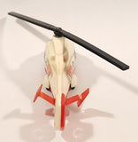 Majorette No. 322 Dauphin 2 SA 365 Coast Guard Helicopter Red White 1/87 Scale Plastic Toy Aircraft with Retractable Landing Gear