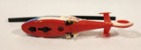 Majorette No. 322 Dauphin 2 SA 365 Coast Guard Helicopter Red White 1/87 Scale Plastic Toy Aircraft with Retractable Landing Gear
