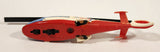Majorette No. 322 Dauphin 2 SA 365 Coast Guard Helicopter Red White 1/87 Scale Plastic Toy Aircraft with Retractable Landing Gear