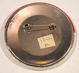 Ask Me About Our Free 8 X 10 Offer! Red and White 2 1/4" Round Button Pin