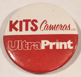 KITS Cameras Ltd Ultra Print White and Red 2 1/4" Round Button Pin