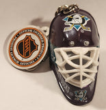 J.F.S. NHL Anaheim Mighty Ducks Goalie Mask Helmet Key Chain New with Tag