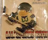 J. F. Sports Lil' Sports Brat NHL Hartford Whalers Hockey Player Enamel Metal Lapel Pin New in Bag