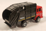 Maisto Tonka Garbage Disposal Truck Red and Black Die Cast Toy Car Vehicle