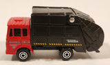 Maisto Tonka Garbage Disposal Truck Red and Black Die Cast Toy Car Vehicle