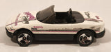 1999 Hot Wheels Mazda MX-5 Miata Convertible White Die Cast Toy Car Vehicle