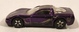 2002 Hot Wheels '97 Corvette Purple Die Cast Toy Car Vehicle