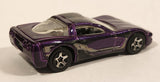 2002 Hot Wheels '97 Corvette Purple Die Cast Toy Car Vehicle
