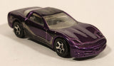 2002 Hot Wheels '97 Corvette Purple Die Cast Toy Car Vehicle