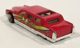 2001 Hot Wheels Happy Birthday Limozeen Red Die Cast Toy Car Vehicle