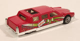 2001 Hot Wheels Happy Birthday Limozeen Red Die Cast Toy Car Vehicle
