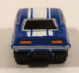 Vintage 1986 Galoob Micro Machines 1969 Chevy Camaro Blue with White Stripes Miniature Die Cast Toy Car Vehicle