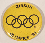 Olympics '88 Gibson 2 1/2" Round Button Pin