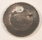 Bou-Saada Dance Troupe Camel and Palm Tree 2 1/4" Round Button Pin