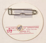 1976 Mark Ten Champions Trail British Columbia Snow Vehicle Association Pit Pass Orange 1 7/8" Thin Plastic Pin