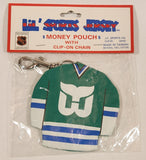 J. F. Sports Lil' Sports Jersey Hartford Whalers Ice Hockey Jersey Money Pouch with Clip on Chain New in Package