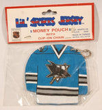 J. F. Sports Lil' Sports Jersey San Jose Sharks Ice Hockey Jersey Money Pouch with Clip on Chain New in Package