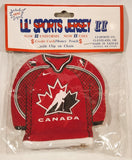 J. F. Sports Lil' Sports Jersey II Team Canada Ice Hockey Jersey Credit Card Money Pouch with Clip on Chain New in Package