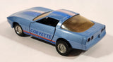 Yatming Road Tough Sports Rider No. 8306 Chevrolet Corvette Sky Blue Pull Back 1/42 Scale Die Cast Toy Car Vehicle with Opening Doors