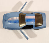 Yatming Road Tough Sports Rider No. 8306 Chevrolet Corvette Sky Blue Pull Back 1/42 Scale Die Cast Toy Car Vehicle with Opening Doors