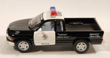 Kinsmart 2014 Dodge Ram 1500 Police #388 Pickup Truck Black and White Pull Back 1/44 Scale Die Cast Toy Car Vehicle with Opening Doors and Tail Gate