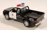 Kinsmart 2014 Dodge Ram 1500 Police #388 Pickup Truck Black and White Pull Back 1/44 Scale Die Cast Toy Car Vehicle with Opening Doors and Tail Gate