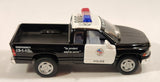 Kinsmart 2014 Dodge Ram 1500 Police #388 Pickup Truck Black and White Pull Back 1/44 Scale Die Cast Toy Car Vehicle with Opening Doors and Tail Gate