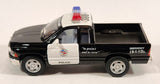 Kinsmart 2014 Dodge Ram 1500 Police #388 Pickup Truck Black and White Pull Back 1/44 Scale Die Cast Toy Car Vehicle with Opening Doors and Tail Gate