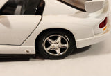 Kinsmart Dodge Viper GTSR White with Blue Stripes Pull Back 1/36 Scale Die Cast Toy Car Vehicle with Opening Doors